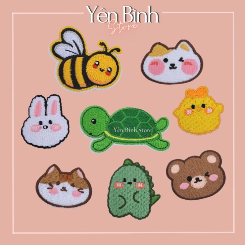 Sticker ủi quần áo hình dán nhiệt Động vật hoạt hình