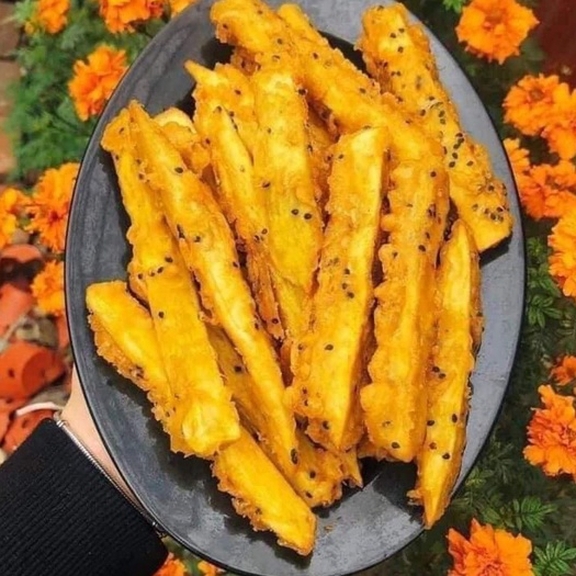 Khoai lang tẩm vừng 250gr thơm giòn❤️Tmart-Thực phẩm sạch