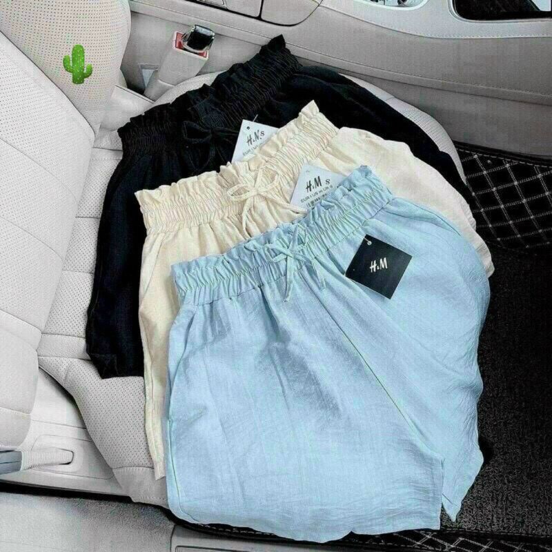 Quần đùi lưng chun chất vải đũi siêu đẹp_(B.c)