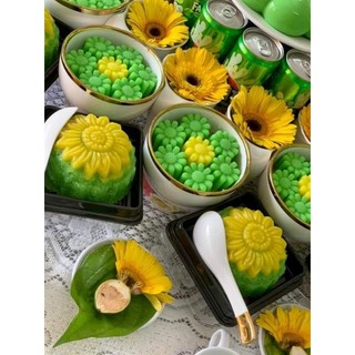 khay nhựa hình hoa cúc