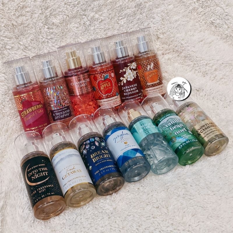 Xịt thơm / Body mist 75ml chính hãng Bath & Body Works