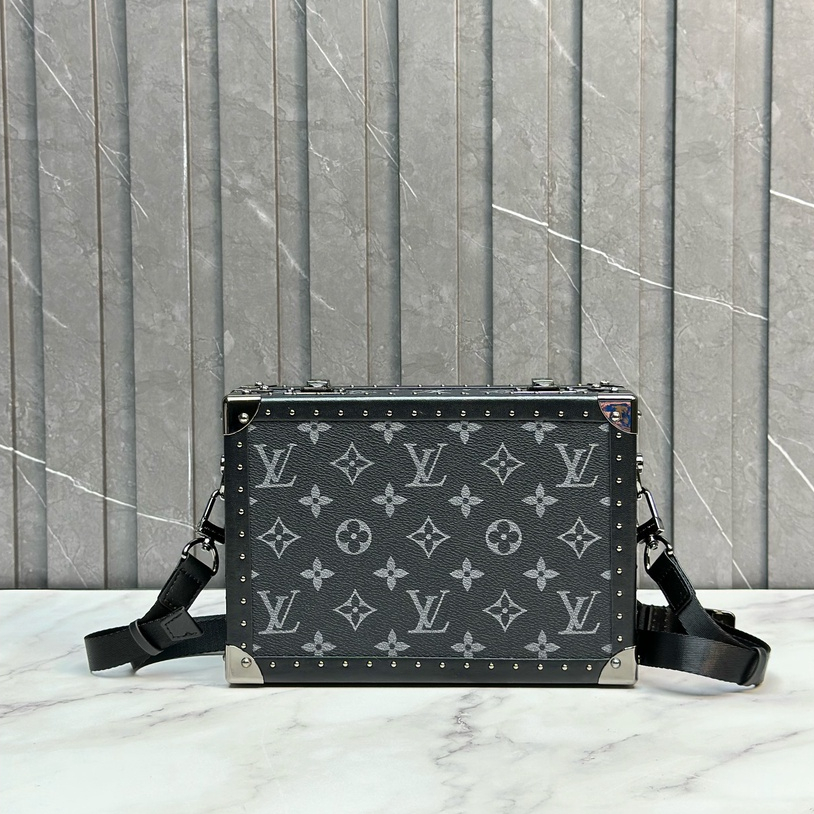 Túi đeo chéo Louis Vuitton hộp viền kim loại họa tiết hoa vân fullbox bill thẻ LA on web