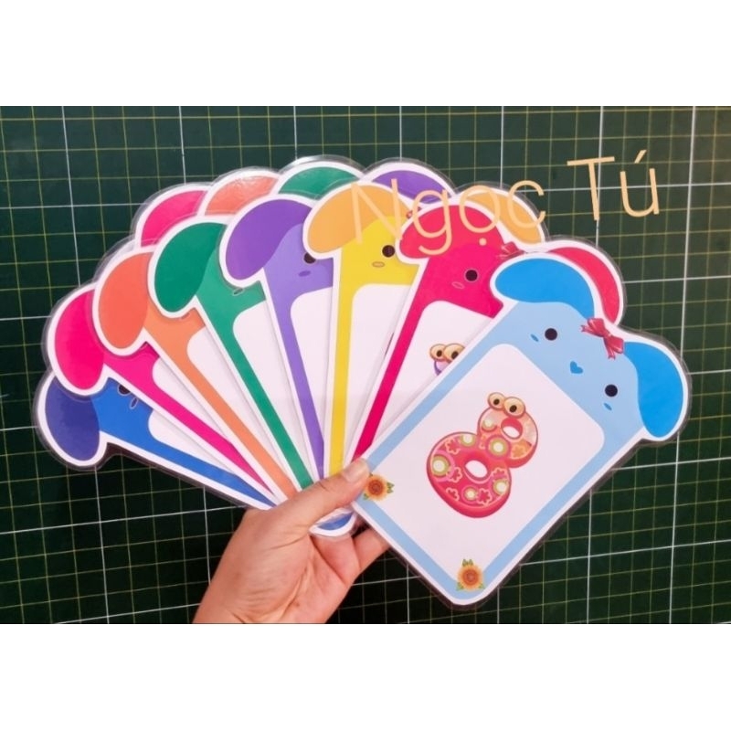 Bảng Số Tên nhóm In Ép khổ A5, sẵn nam châm lá