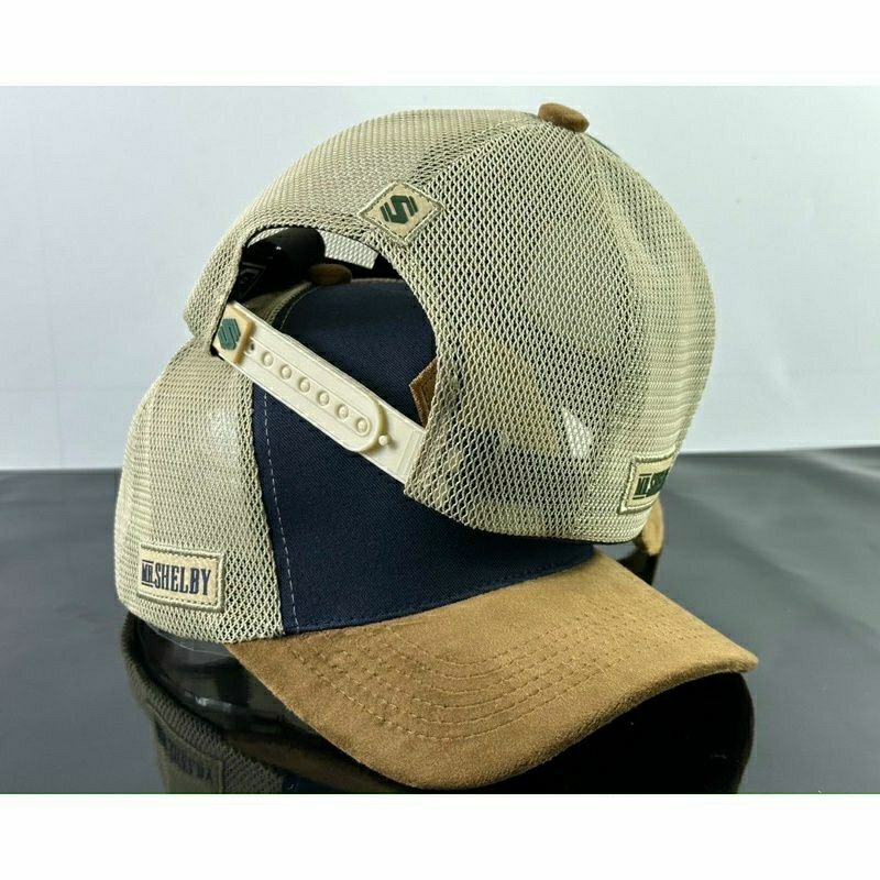 NÓN KẾT LƯỚI VÁ DA LỘN CHỮ S THỜI TRANG NAM NỮ