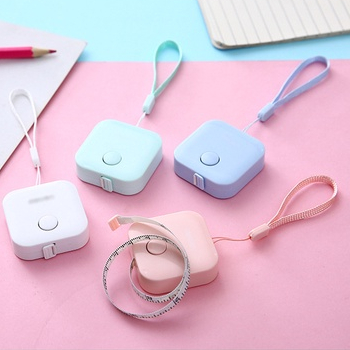 Móc khóa kèm thước dây mini tự thu vào 1.5m