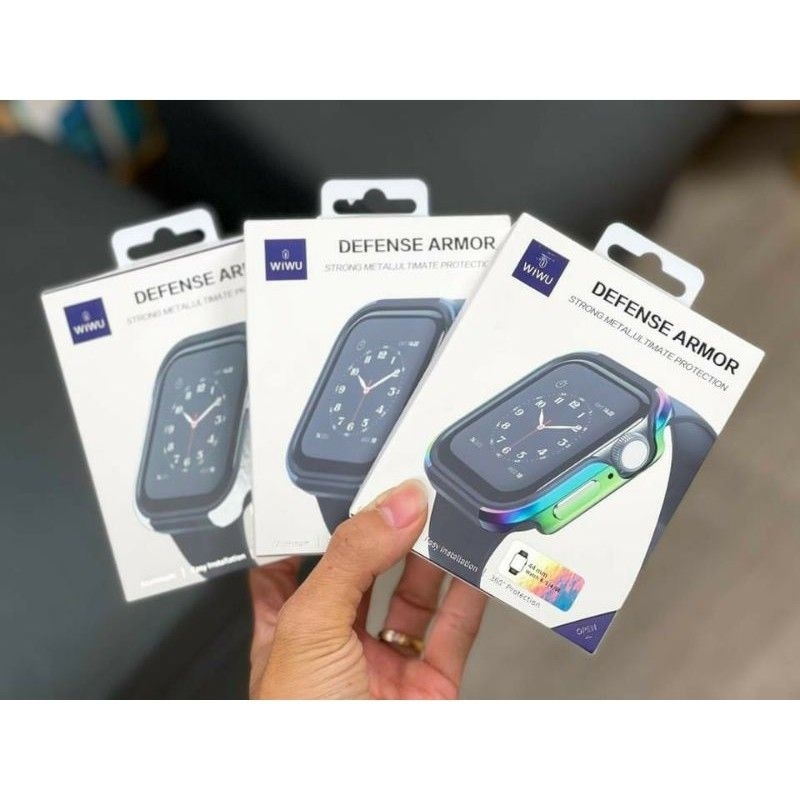 Ốp cho apple watch 40mm,44mm size 4,5,6 chính hãng wiwu.