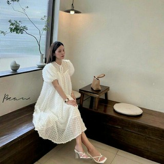 Váy bầu xinh dự tiệc Dambauxinh Đầm bầu thời trang thiết kế tay bồng
