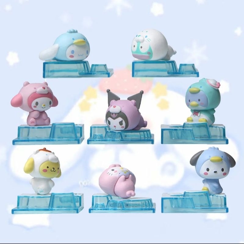 Hộp Mù Sanrio Characters Phiên Bản Bắc Cực Chính Hãng Cinnamoroll Kuromi Melody Purin Pochacco Hello Kitty