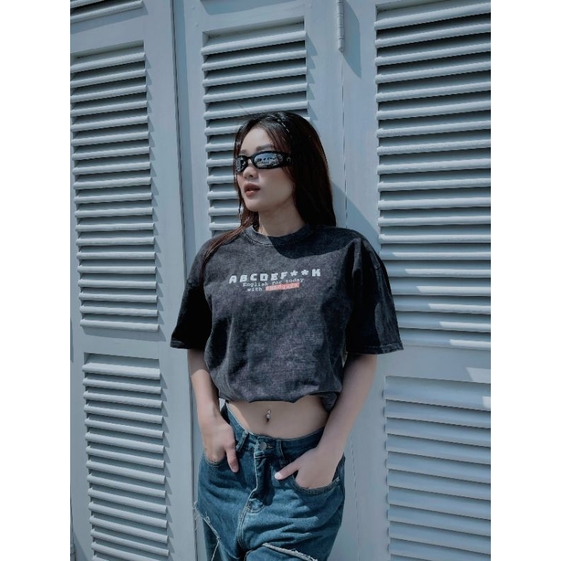 Áo thun Unisex form rộng English for today 100% Cotton Cao Cấp BGS027 - Local Brand Bad Guys Chính Hãng