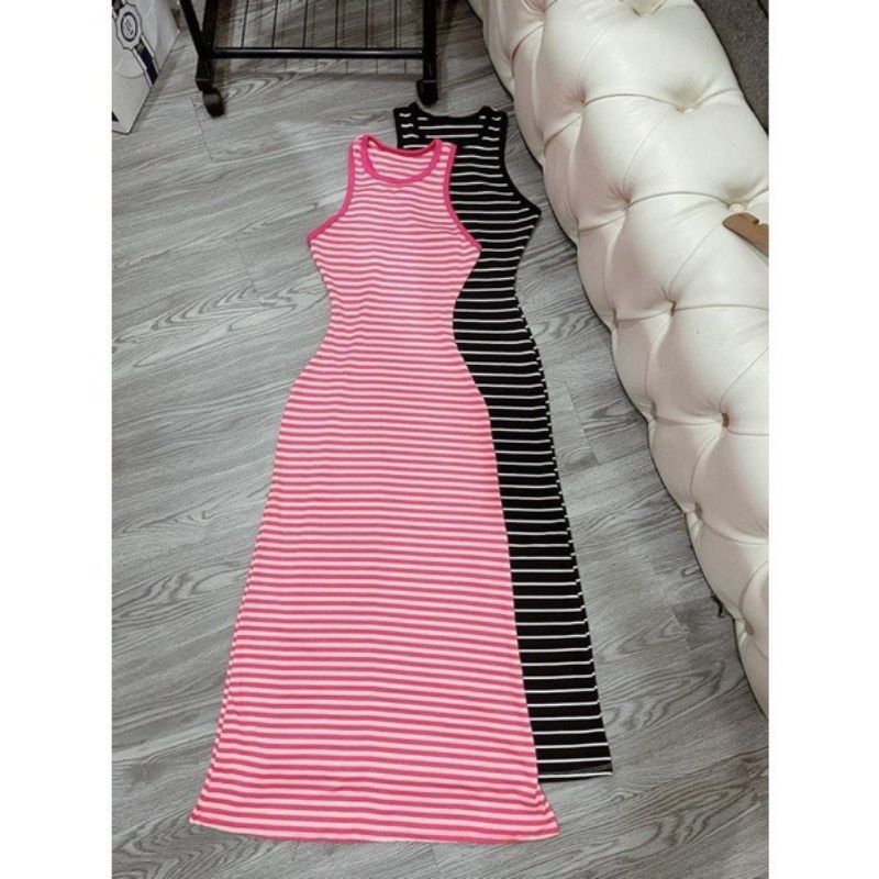 Đầm Body Ba Lỗ Dáng Dài Chất Gân Thời Trang Nữ Tiểu Thư Sang Chảnh Đi Chơi Dự Tiệc Du Lịch TV CLOTHING