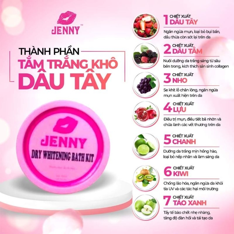 MUA TẮM TRẮNG KHÔ DÂU TÂY JENNY