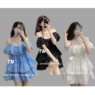 Đầm trễ vai bigsize 55-90kg đi chơi, đi du lịch đều được