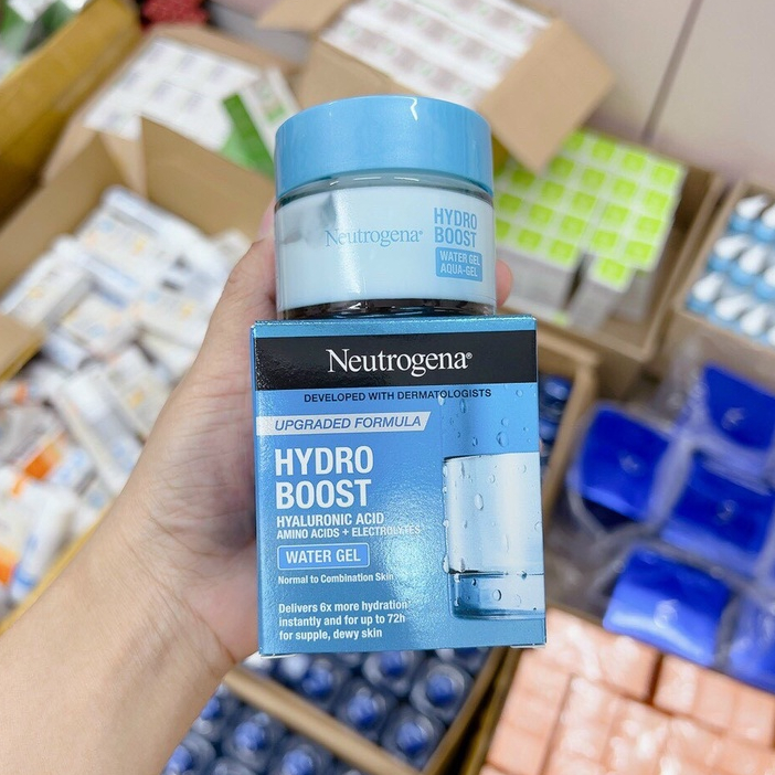 Kem dưỡng ẩm cấp nước cho da mèm mịn ngày và đêm Neutrogena Hydro Boost Water dạng gel thấm nhanh hủ 50g