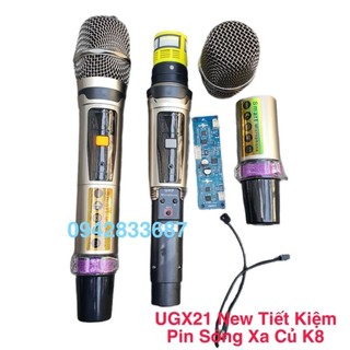 Micro loa kéo ugx21 uhf sóng xa kim loại đổi tần số