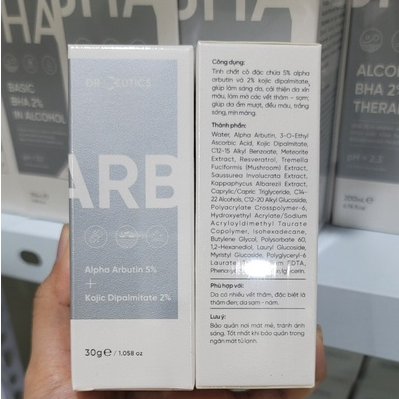 Serum Alpha Arbutin Làm Sáng Da Mờ Nám DrCeutics Alpha Arbutin 5% Và Kojic Dipalmitate 2%