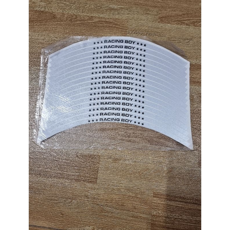 tem chỉ trắng dán vành các loại xe máy(3m phản quang )