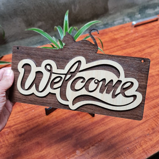 Bảng gỗ decor, bảng gỗ welcome Siêu dễ thương