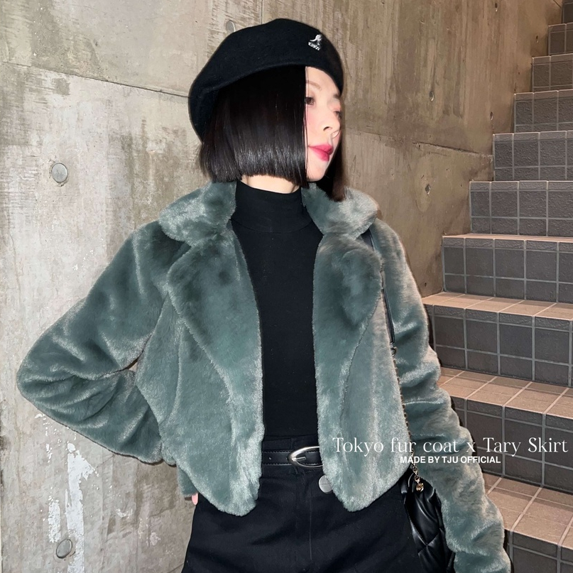 Áo khoác lông hai lớp mềm mịn TOKYO COAT (T-Ju thiết kế)