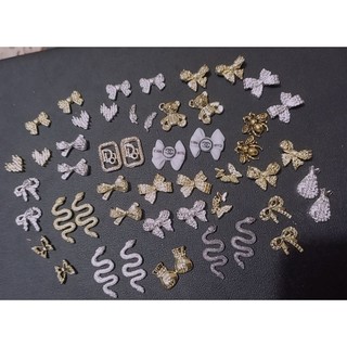 Set charm 50 viên chỉ 70k -phụ kiện trang trí móng