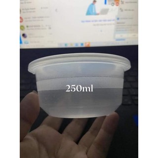 Thố đựng chè 250ml (kèm nắp) nhựa pp