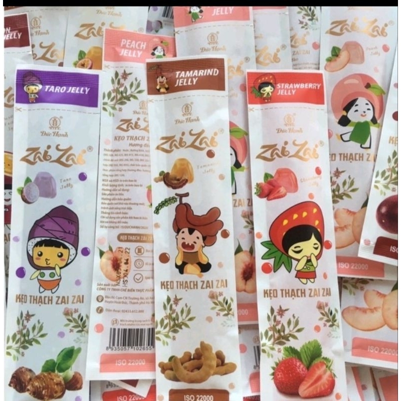 700g thạch sữa vị hoa quả ( thạch zai zai đức hạnh)