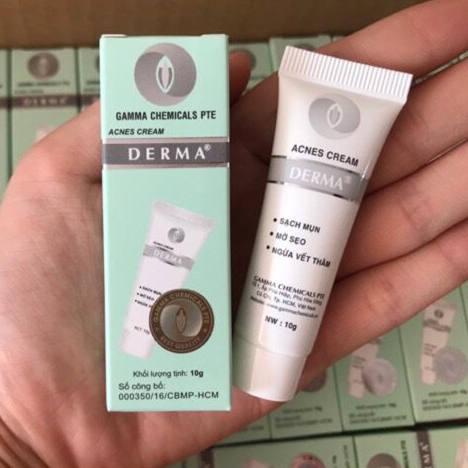 Kem giảm mụn, giảm sưng, mờ thâm Anti Acne Cream DERMA Gamma Chemicals [10g] ePharmacy