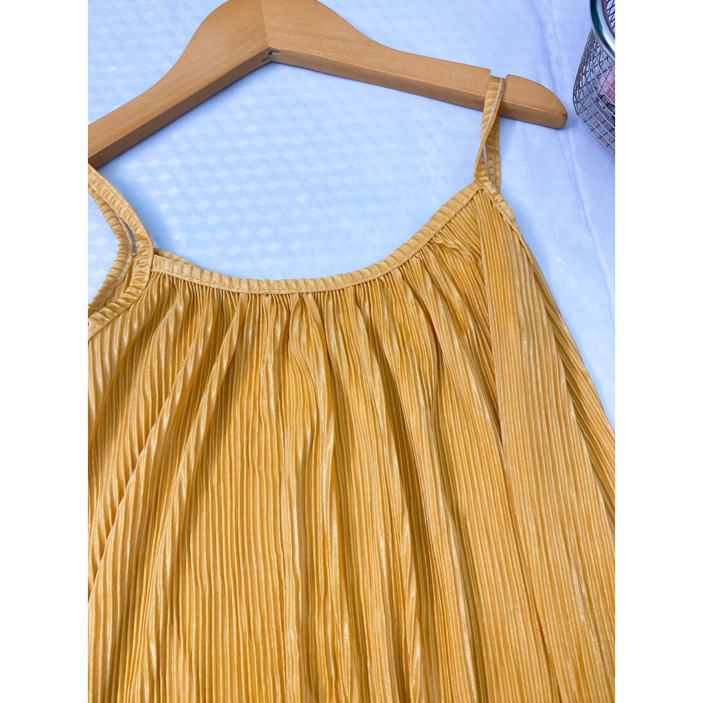 Váy 2 dây dập ly đi biển đi chơi cho bé gái size đại 20-38kg, đầm maxi xuông xếp ly, váy maxi đi biển cho bé gái