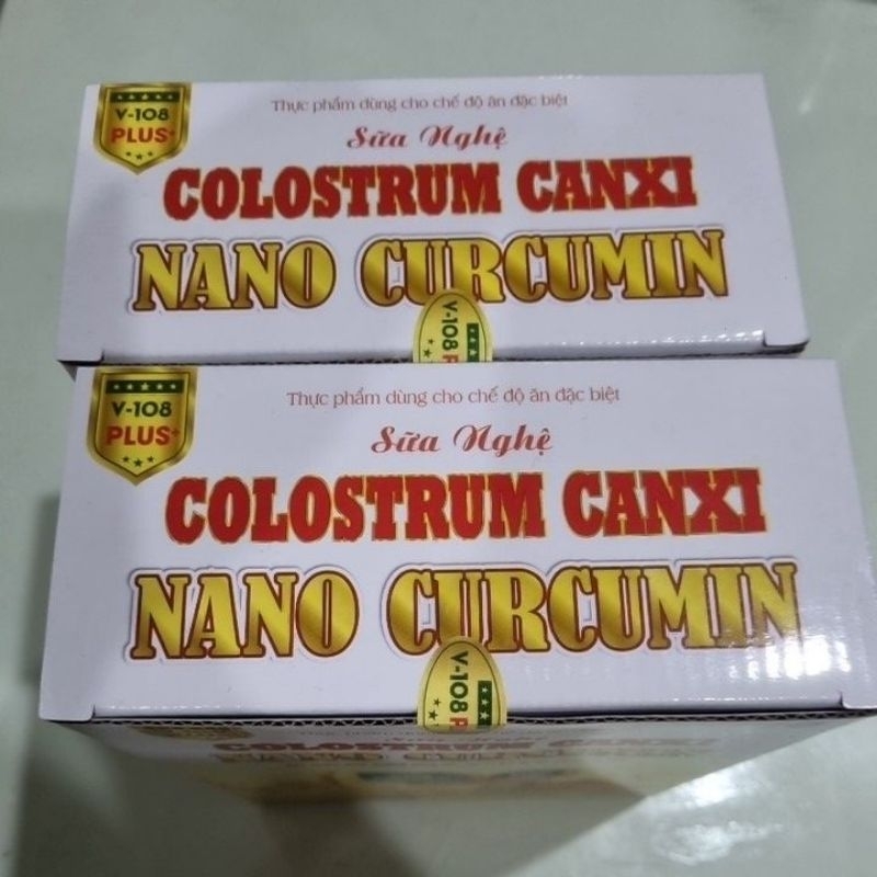 combo 2 hộp 420g sữa nghệ colostrum canxi nano curcumin