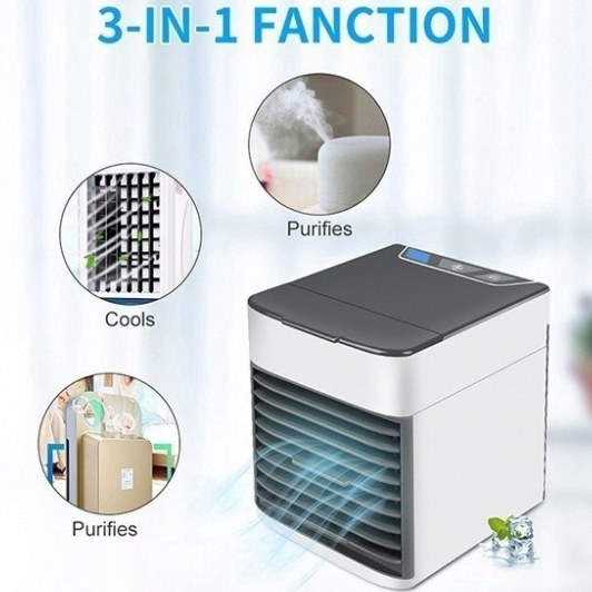 Quạt Điều Hòa Mini - Quạt Mini Hơi Nước Mini Để Bàn TIện Lợi Có Khay Đá