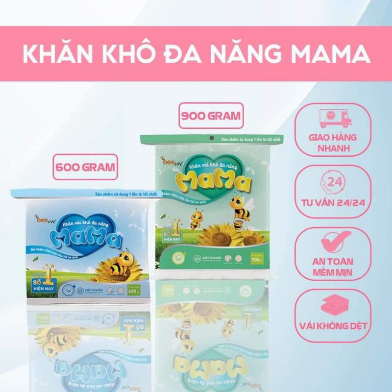 Khăn vải khô đa năng MAMA 900 gram