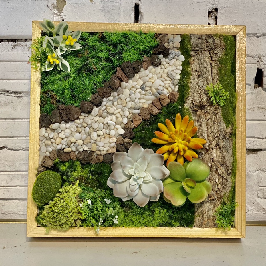 Tranh cây trang trí size 30cm x 30cm - Tranh cây An Thịnh Decor