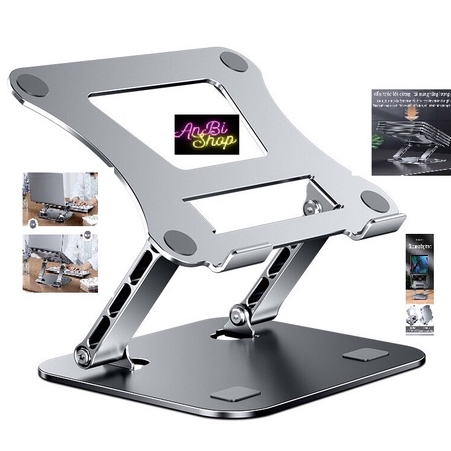 Giá Đỡ Máy Tính Xách Tay LS658 10-17 Inch Màu Bạc Tiện Dụng【ANBI SH】