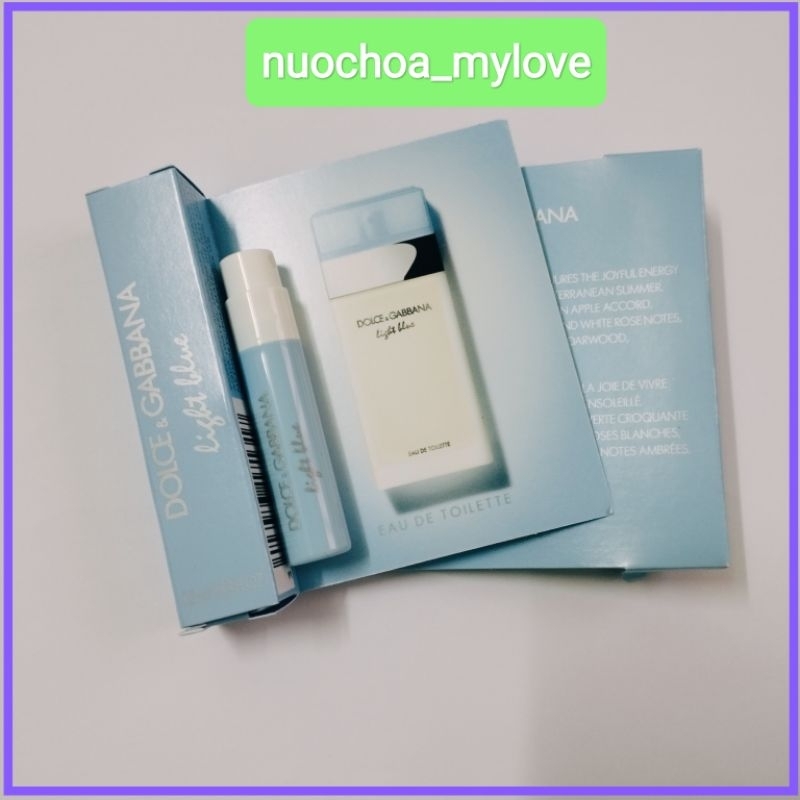 Vial nước hoa D.G Light Blue EDT [0.8ml]new