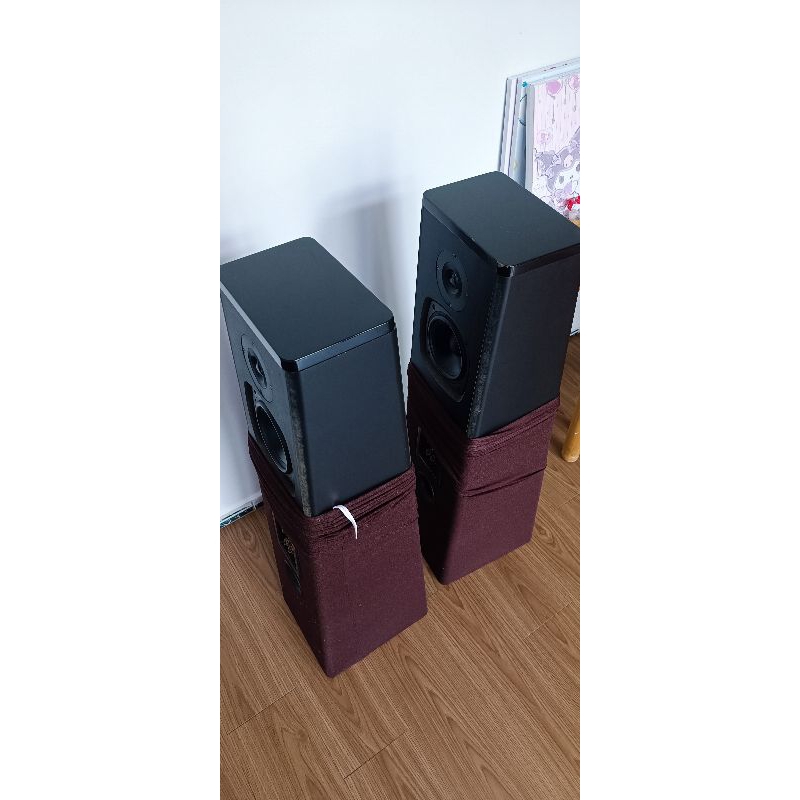 Đôi loa cột Canada bass đôi+ treble đôi 2 mặt.