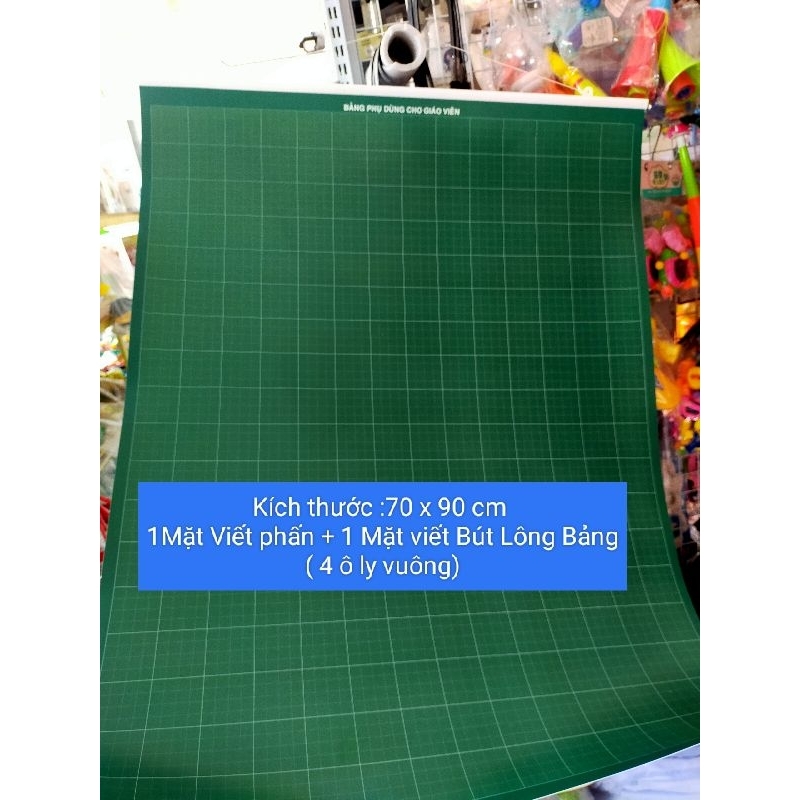 (70 x 90 cm ) Bảng Nhóm 2 Mặt ( 4 ô ly Vuông)