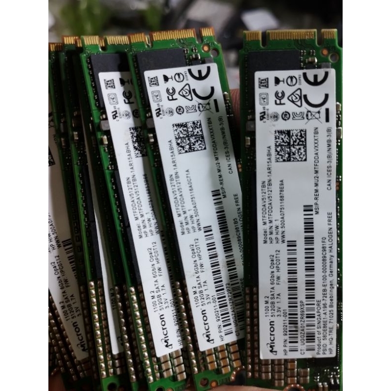 Ssd m2 sata micron 512gb, 256gb..