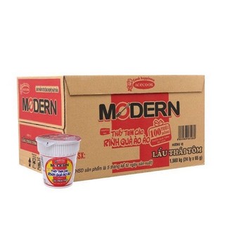 Thùng 24 ly mì Modern vị lẩu thái tôm