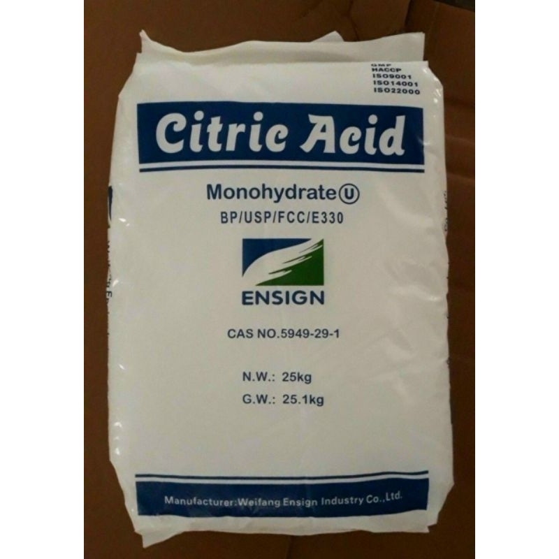 45k/kg Bột chua CITRIC ACID MONOHYDRATE