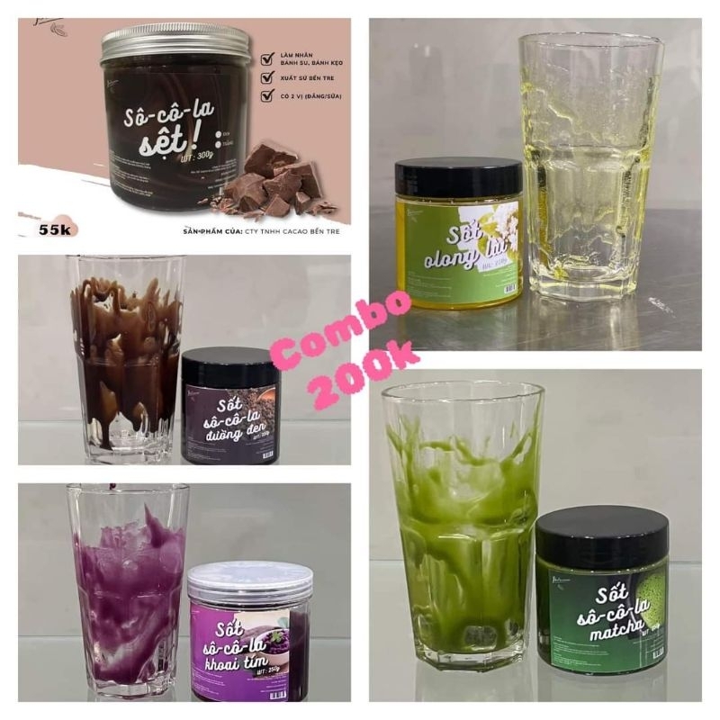 Combo sốt phết thành ly 5 vị