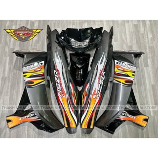 Dàn áo sirius xám ghi đen tem Lửa Y15ZR (Xem mô tả)