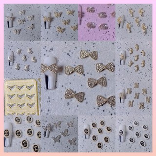 Charm nơ,charm bươm đưa cao cấp trang trí móng tay