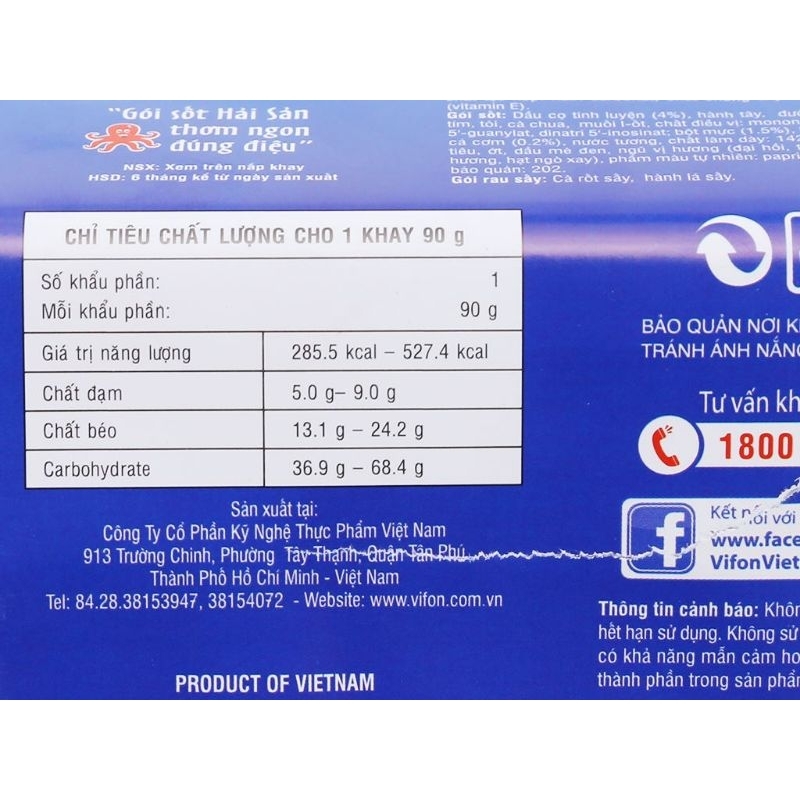 MÌ XÀO KHAY HẢI SẢN VIFON