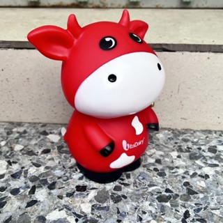 Ống heo tiết kiệm hoạt hình bò sữa đáng yêu.