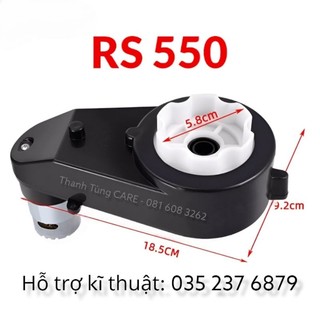 Động cơ hộp số ô tô điện trẻ em 6v - 12v to rs550