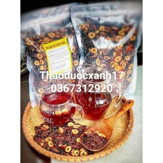 Gạo lứt đỗ đen rang 1kg gồm