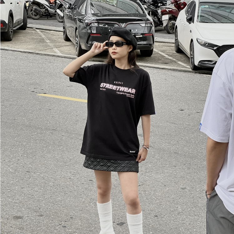 Áo thun local brand tay lỡ form oversize unisex cho nam nữ BUENAS - SWT07S