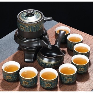 Bộ Ấm Chén Pha Trà Cối Xay (Bao gồm 1 ấm trà, 6 chén trà và 1 bộ cối xay)
