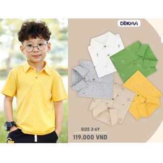 Áo cổ đức bé trai dokma 2-6y mã da1348