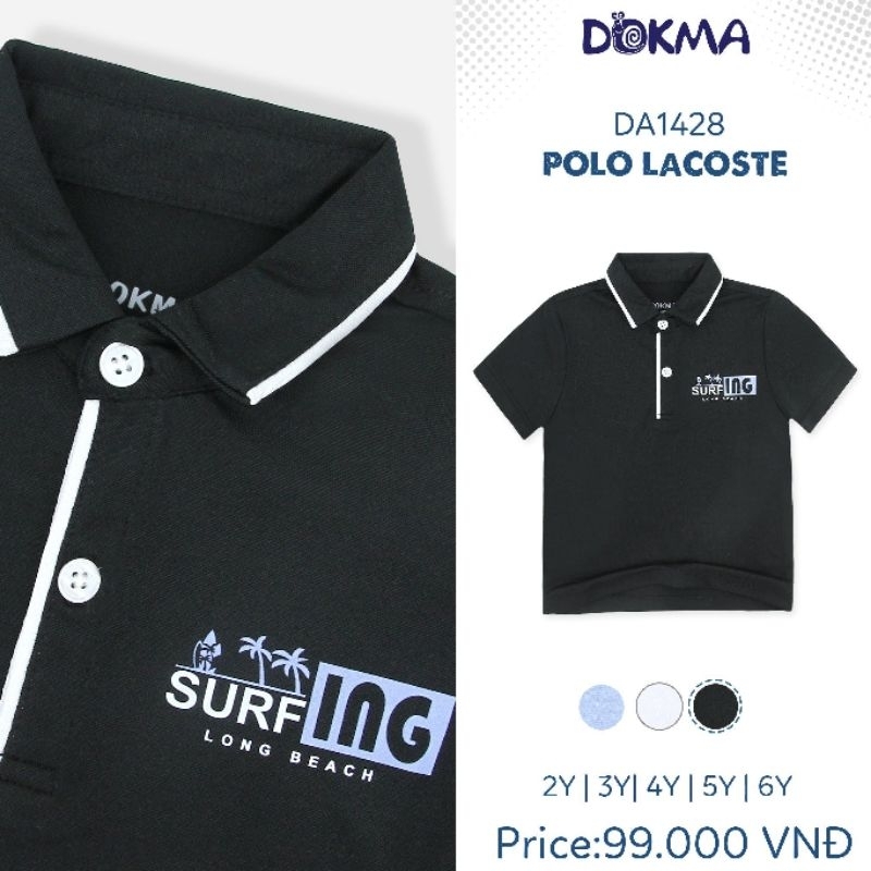 Áo polo bé trai 2-6 tuổi DA1428