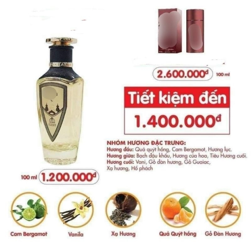 Nước hoa nam Bót God Cham 100ML